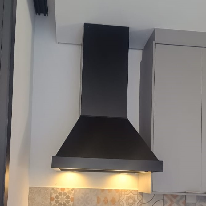 COIFA 3 AGUAS PIRAMIDAL GAL. PRETO